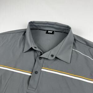 PXG Polo Golf Shirt Men's Size XL Striped Gray Parsons Extreme
